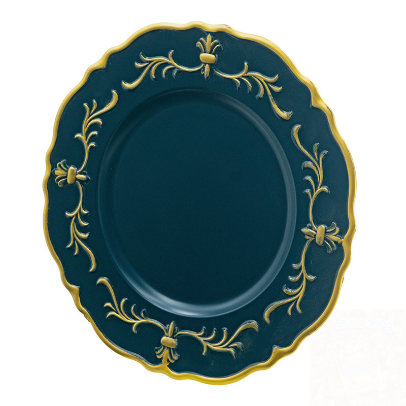 Ensemble de 8 assiettes décoratives, 8, Vert