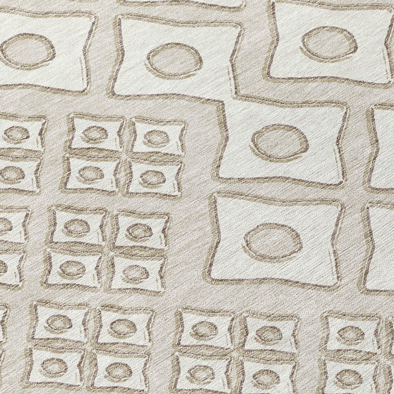 Tapis intérieur / extérieur en polyester tissé à la machine mâle / brun mâle / mâle, Rectangle 9 pi x 12 pi