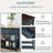 Retro Design Console Table With 3 Drawers And 2 Open Shelves – Pine Solid Wood Frame For Living Room, Entryway
