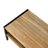 Rattan Coffee Table, Sliding Door For Storage, Metal Legs, Modern Table For Living Room-1200020245-1200020246