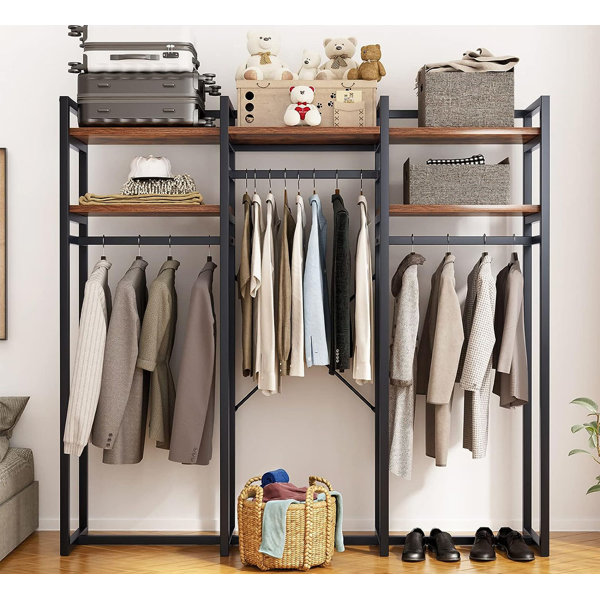 17 Stories Margurete 46.3'' Closet System, Freestanding Closet Organizer  Heavy Duty, Closet Clothes Organizer