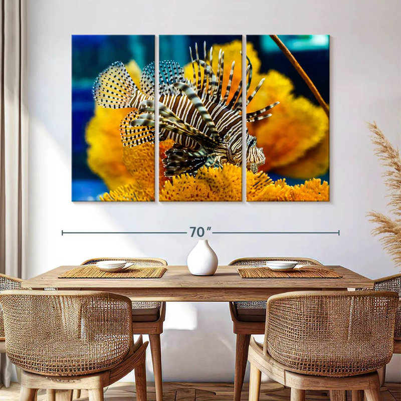Saltwater Fish, 42" H x 65" W