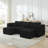 Corduroy Sectional (Black)