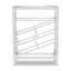 Lanita 12 Bottle Floor Wine Bottle Rack in Silver