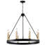 Clift 8-Light Candle-Style Wagon Wheel Chandelier