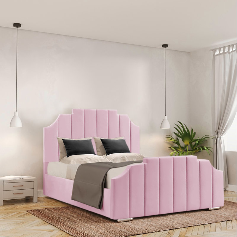 Annajane Bed Frame, Black, Kingsize (5')