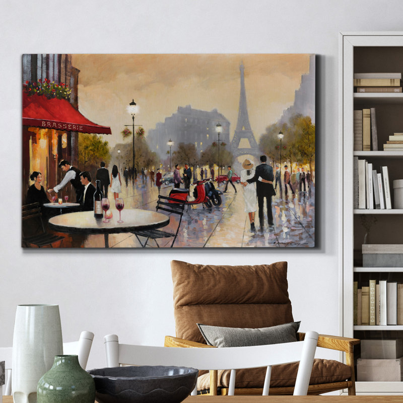 Arwah Paris Stroll - Reproduction d'art sur toile tendue, L 32 po x H 48 po