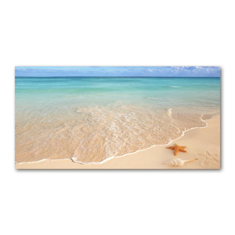 Starfish On The Beach - No Frame Print on Canvas