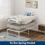 Structure de lit en acier blanc 18 po Briese-1779225261