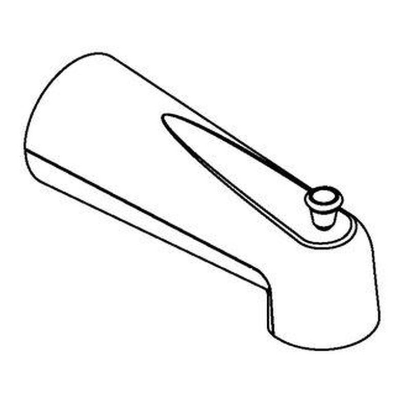 Moen® Wall Mounted Tub Spout with Diverter, Antique Bronze