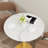 Bezai Round Stone Top with Steel Base Dining Table-1342717604