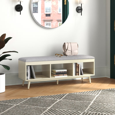 Hungate Linen Upholstered Storage Bench