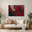 Art mural en métal rouge-1131666413