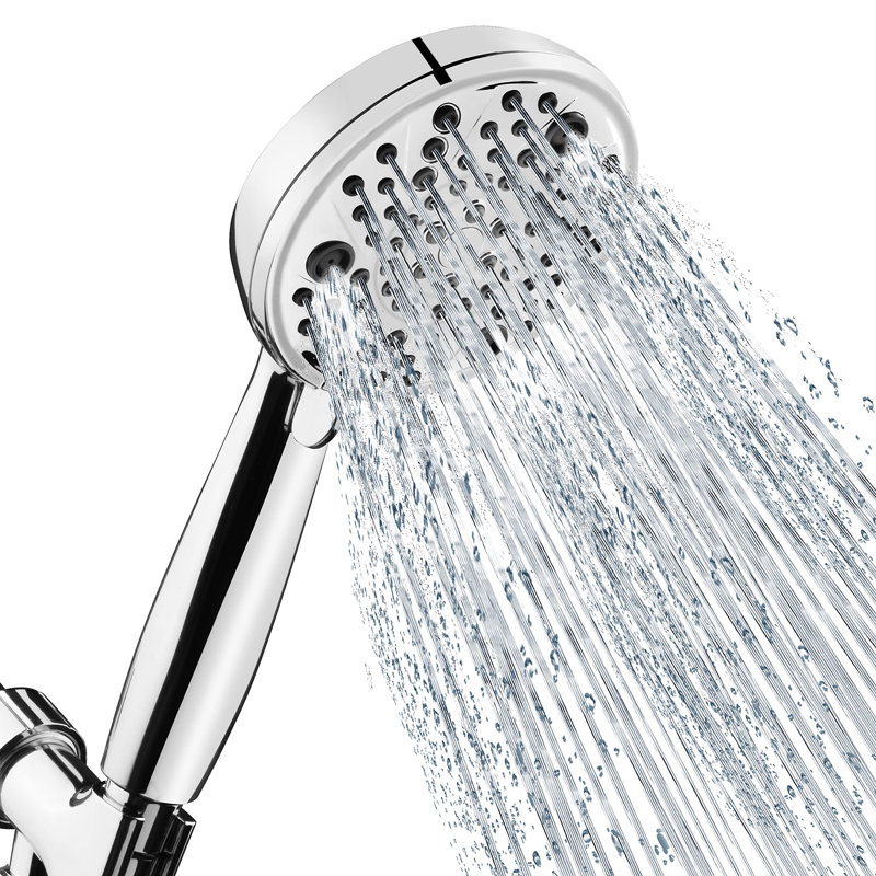 8 Function Shower Heads With Handheld Spray, High Pressure Shower Handle Set With 4.7 Inch Shower Sprayer, Chrome