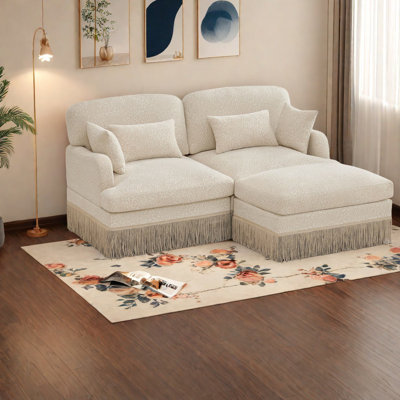 Deep Seat Modular Sofas Chenille Contemporary Living Room Home