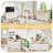 51.18"W Morden 6 Drawer Dresser Chest with Natural Texture, Wide Double Dresser With LED Light, Vintage Farmhouse Wood Closet Dresser Storage Organizer, French Country Chest of Drawers for Bedroom, Rustic TV Stand for Living Room, Gift-1365776840-1608785327