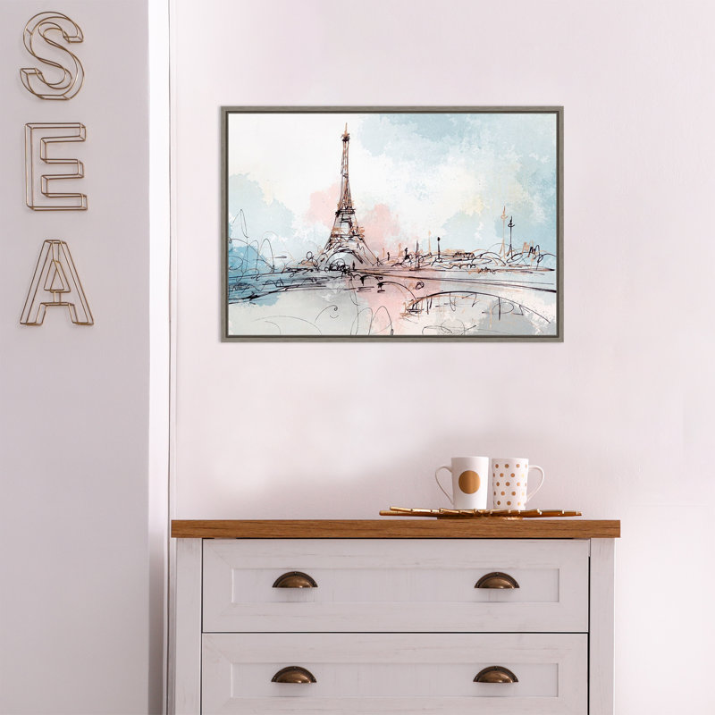 Reproduction d’art sur toile, "Blushing Paris" par Isabelle Z-Floater