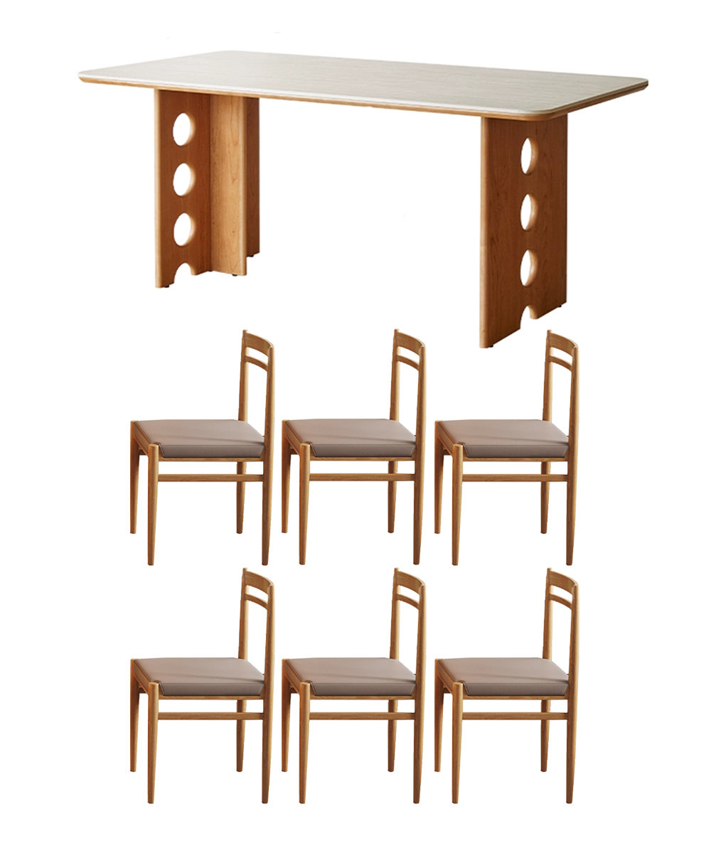 BILBRA Rectangular solid wood rock table set for home use - Wayfair Canada