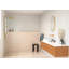 Solaris 40 in. x 78 in. Fully Frameless Radius Single Fixed Shower Panel-1163223918