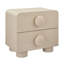Sonnet 2-Drawer Nightstand In Ash-104318307
