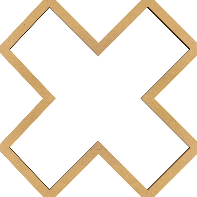 Panneaux muraux décoratifs en bois Fowler, Bois jaune, H 11 3/8 po x l 11 3/8 po x P 1/4 po