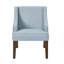 Chaise d'appoint en velours de mer Mid-Century
