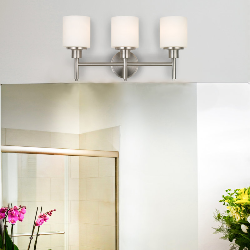 Jorelys 5 - Light Dimmable Vanity Light, Satin Nickel, 3