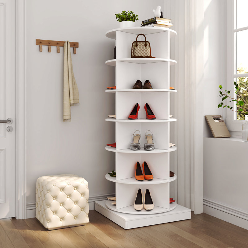 Armoire à chaussures 360 360 °, Blanc