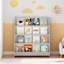 Bibliothèque pour enfants à 4 niveaux, tablettes pour livres pour tout-petits, aide à garder les chambres à coucher, les salles de jeux et les salles de classe organisées, panneau de fibres à densité moyenne-1201528055