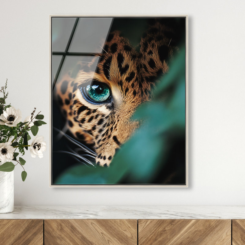 Jungle Watcher I Print by Oliver Gal, 21"H x 25"W, Silver Floater Frame