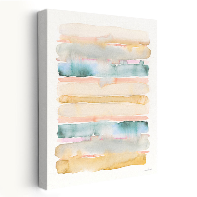 Boho tropical abstrait II - art abstrait bohème bleu turquoise, H 60 po x l 40 po