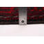Tapis rouge foncé 3 pi 5 po x 7 pi One-of-a-Kind New Age