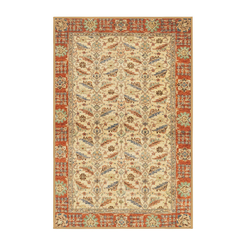 Tapis décoratif multicolore à motif abstrait, Rectangle 8 pi x 12 pi