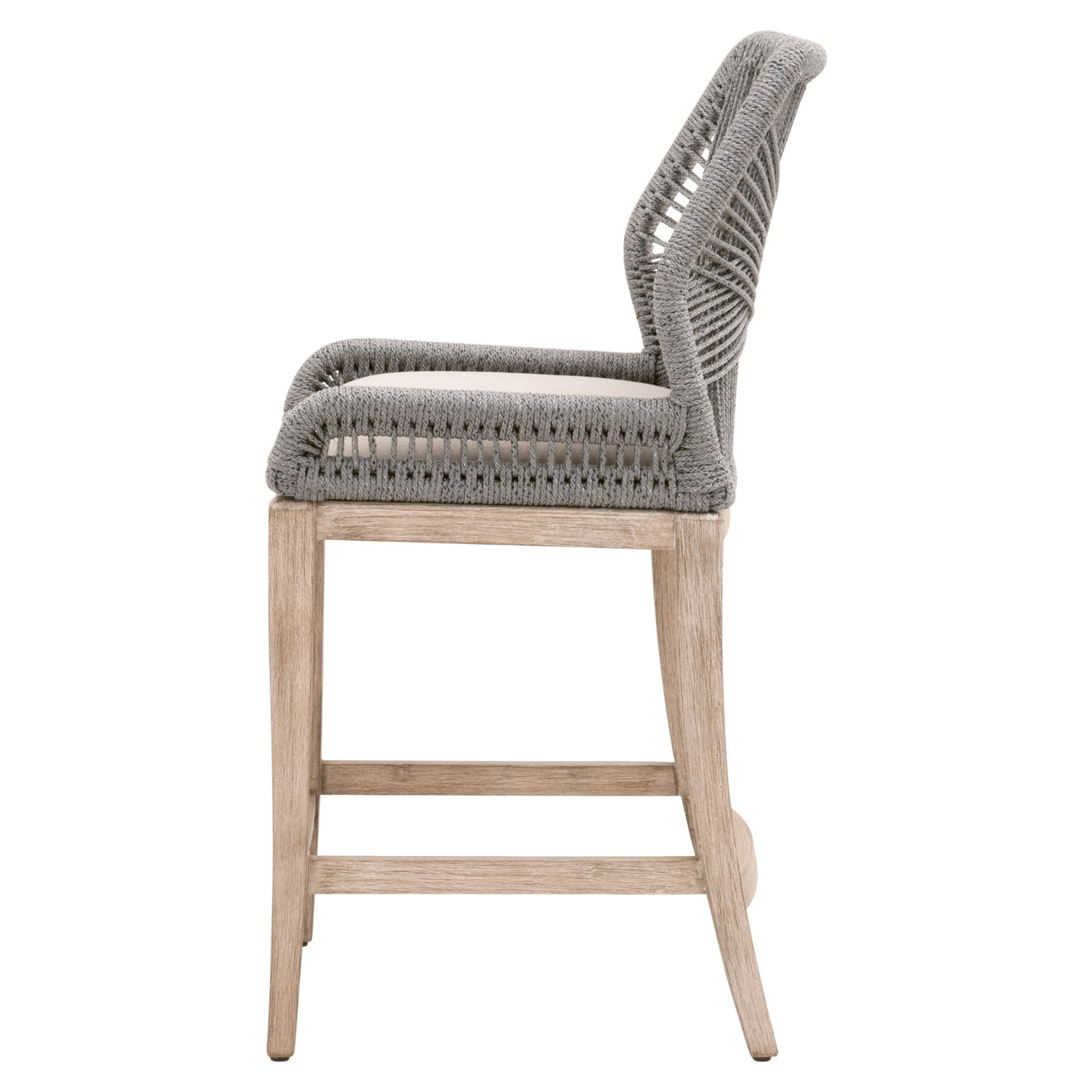 Mitali Bar & Counter Stool, Platinum, Counter Stool (26" Seat Height), Light Gray