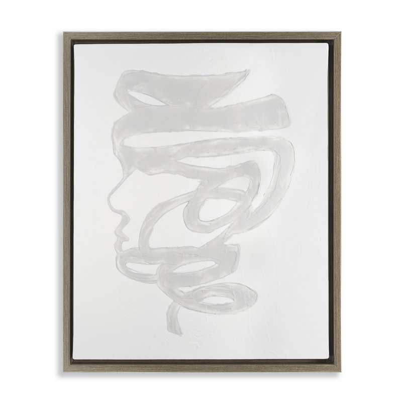 Cadre flottant monochrome Portrait, conception par Vanna Lam, Cadre flottant orme Montalcino, H 31 po x l 25 po