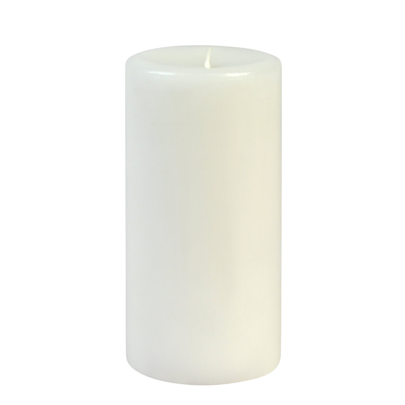 Bougie cylindrique sans parfum, Blanc, H 4 po x l 3 po x P 3 po, 24