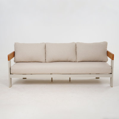 Riyadh Aluminum 3 Person Sofa With Olefin Cushion