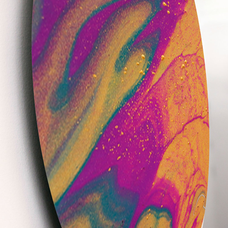 Modern Abstract Wall Decor on Metal