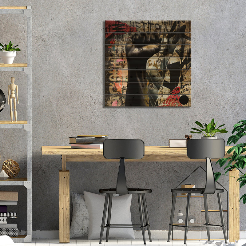 «My Blackness On Wood» par Art par Choni, reproduction