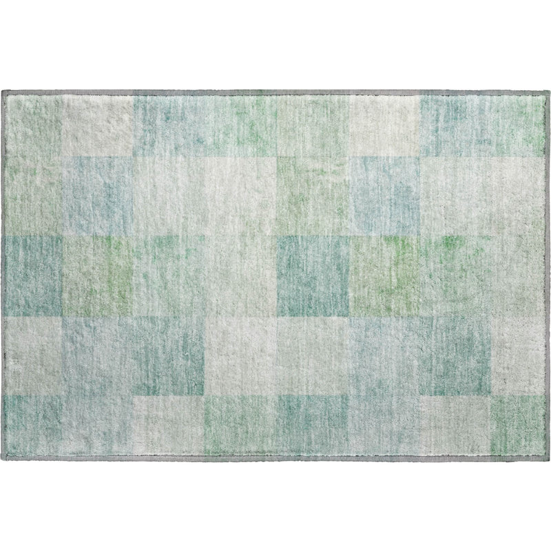 Premium Machine Washable Alijah AMF1255 Geometric Rug, Rectangle 1'8" x 2'6"