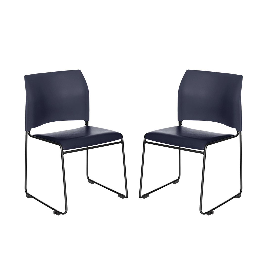 Jody Vinyl Stack Chair (Pack of 2) (Set of 2) Hampden Furnishings
