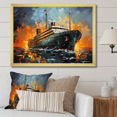 «Sterger Boat Titanic Collage Interwoven I», reproduction
