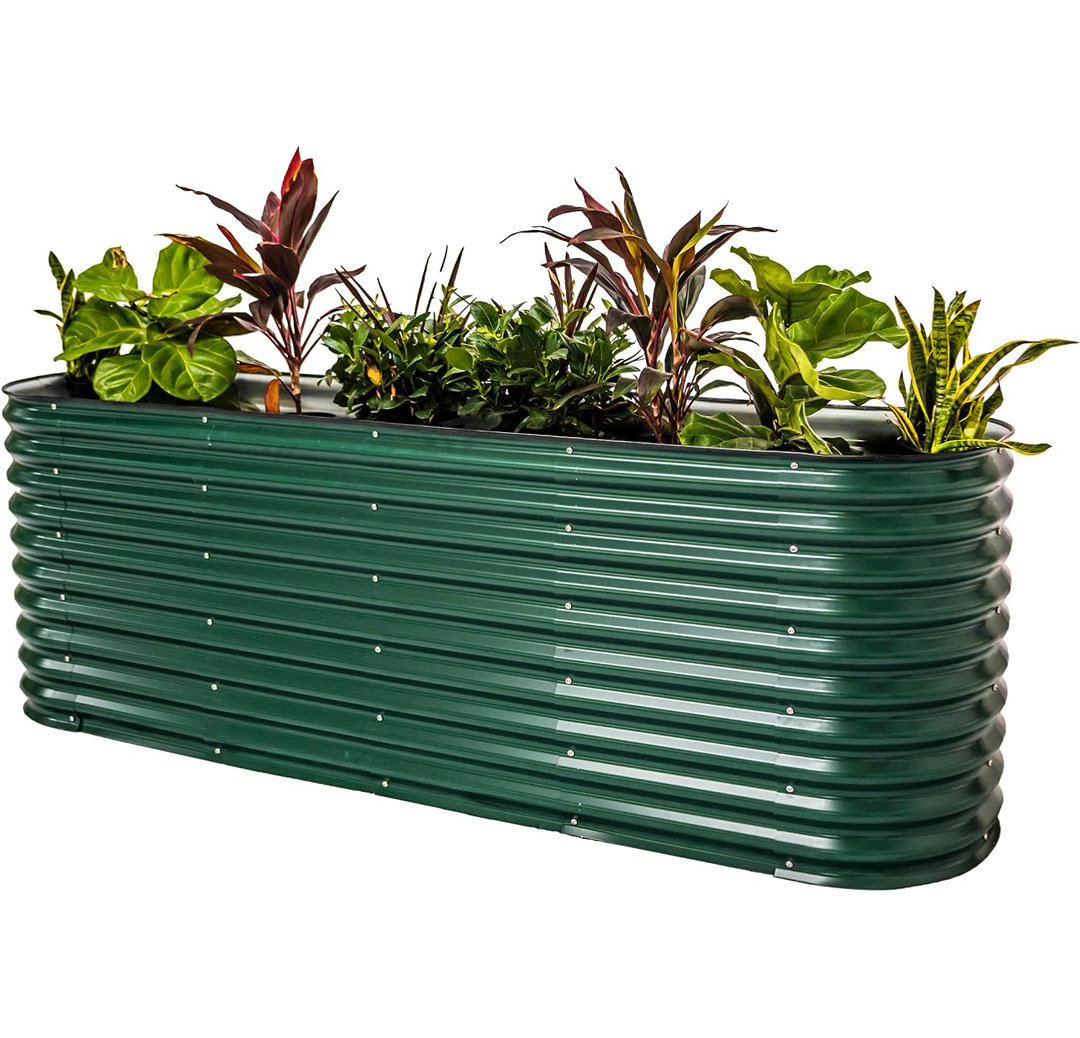 32" Tall 9 In 1 Modular Metal Outdoor Raised Garden Bed Vego Garden