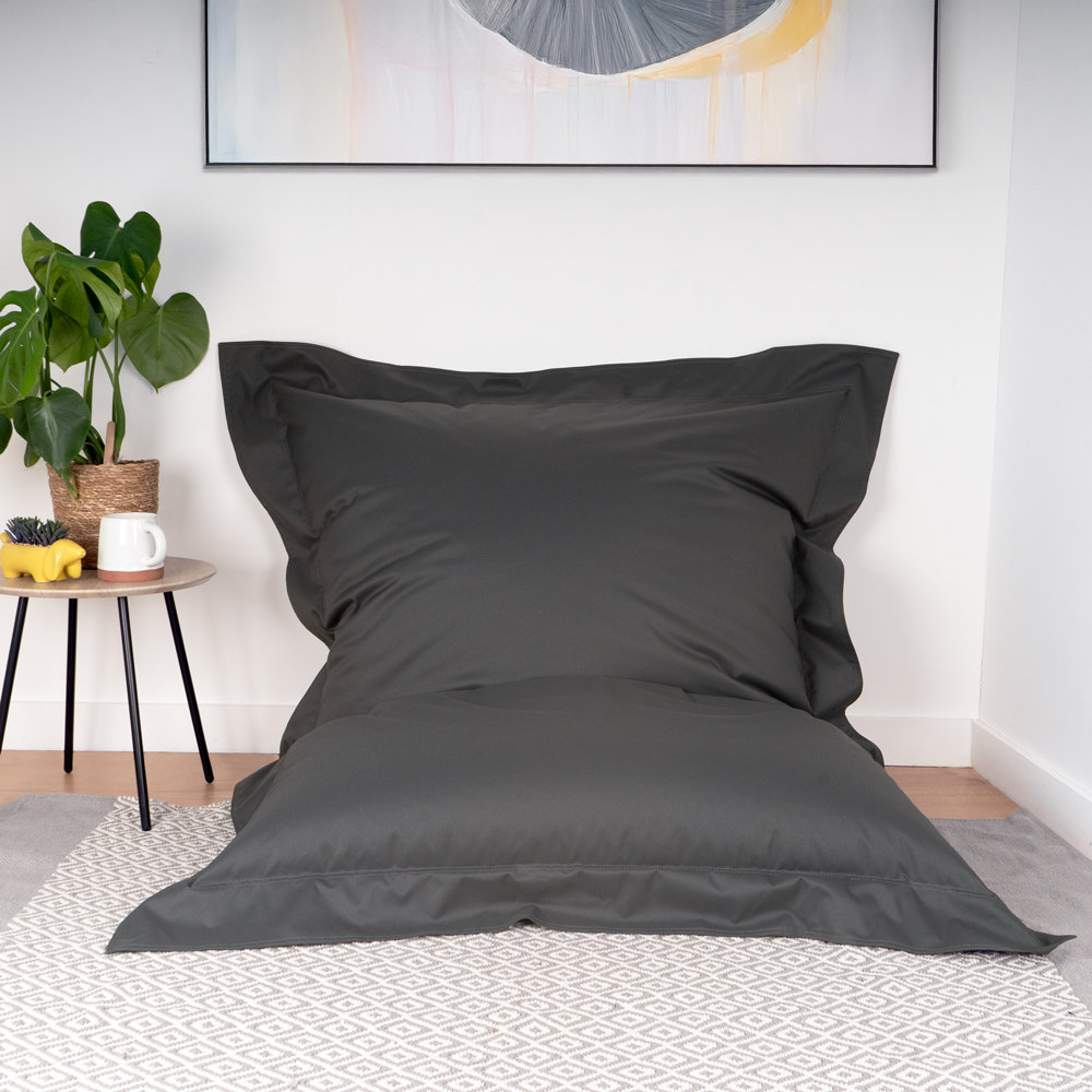 Giant Adults Versatile Floor Cushion Wipe Clean Bean Bag - Pre Filled - Machine Washable Seat For Living Room, Patio, Bedroom 128Cm (W) X168cm (H)