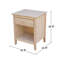 Table de chevet 1 tiroir Calumet Heimann-101528221