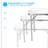 36'' Rectangular Adjustable Folding Table