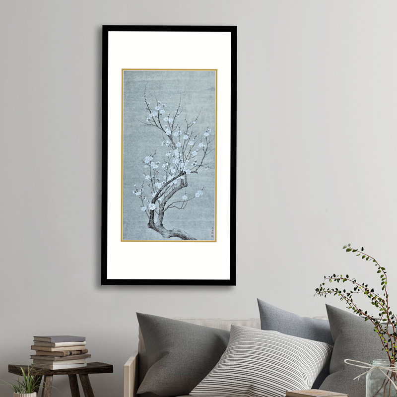 «Plum Blossoms» par Xian Yitang, H 25,5 po x l 13,5 po x P 0,94 po