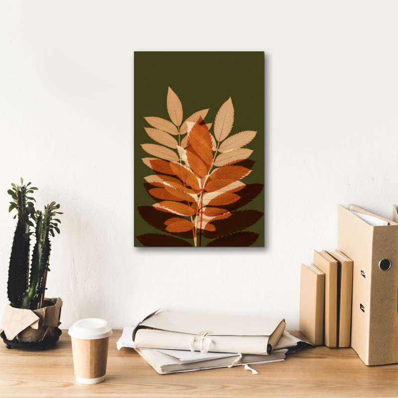 Art mural sur toile «Fall Leaves 4» par Ian Winistanley, Winston Porter, H 18 po x l 12 po x P 0,75 po