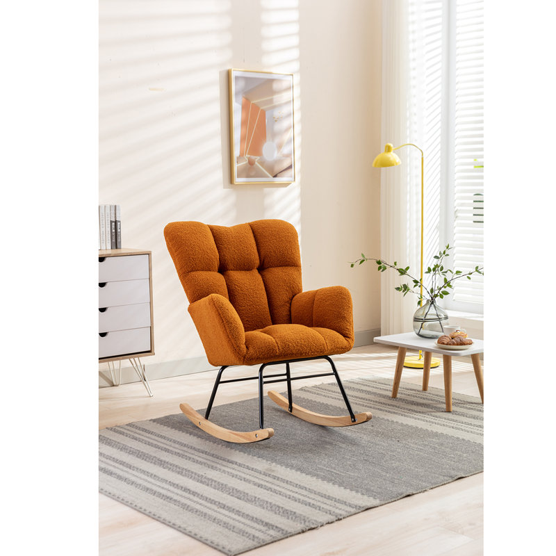 Fauteuil à bascule Teddy, Caramel