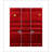 Red Finish Full/Full Bunk Bed